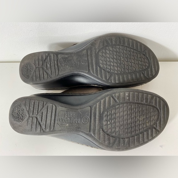 Finn comfort Sandals Womens size 9 US (6.5 UK) Brown Leather Made in Germany - Picture 9 of 12